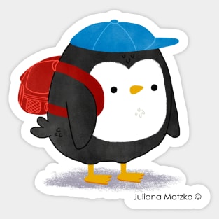 Jimmy Penguin goes to school Sticker